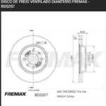 discos fremax (d)(v)(4h)(280mm) stonic (16 24)