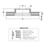discos fremax (d)(v)(6h)(350) ford f150