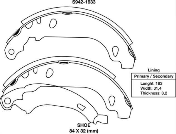 zapata freno xtender peugeot 206