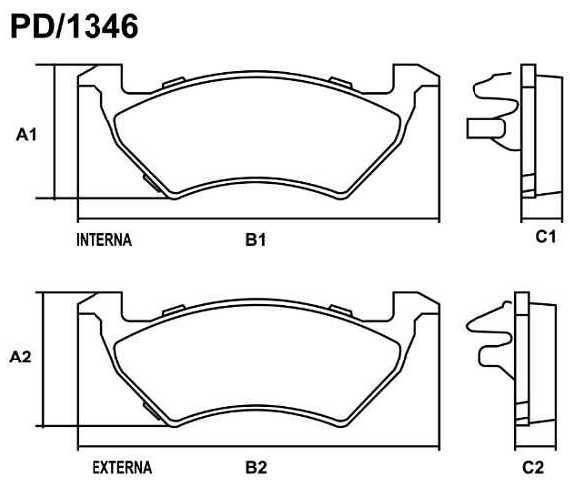 past. freno ls volkswagen nuevo gol pd 1346