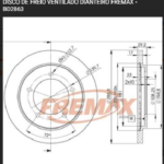 disco freno fmx grand vitara 3 p bd 2863