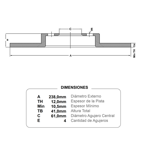 discos fremax(d)(s)(4h)(238) clio megane twingo