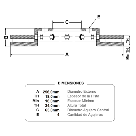 discos fremax (d)(v)(4h)(256) gol 1 6 (09 ) voyage