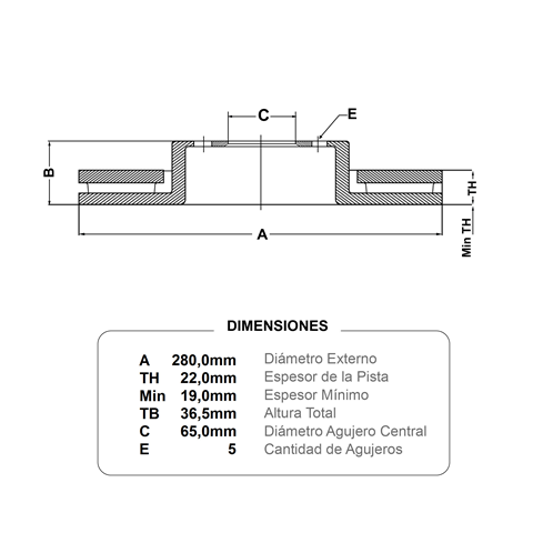 discf (d)(v)(5h)(280) a3 1 8(96 03) octavia 1 8 2 0 (97 06) golf iv 2 0 gti jetta new beetle polo