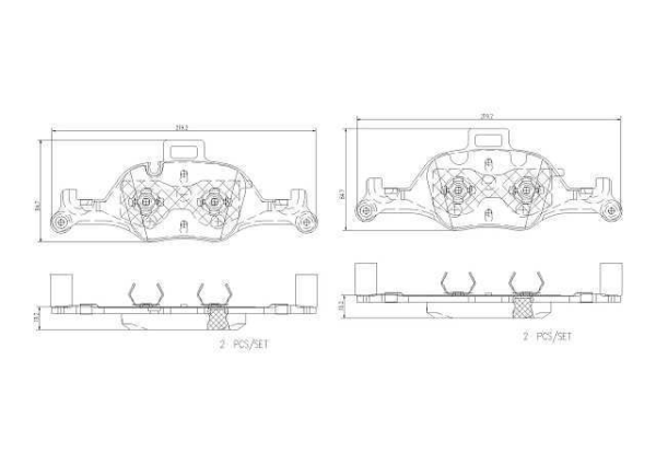 past. freno brembo (d) g20 g28 g80 serie 3 (19 23) f90 serie 5 (16 13.0460 7345.2 d2060 9293