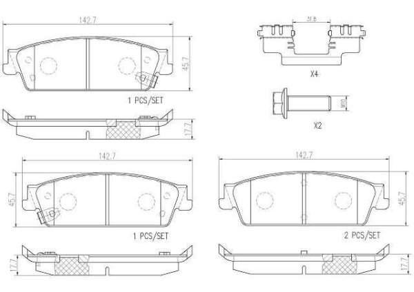 past. freno brembo (p) tahoe (08 17) silverado (08 14) d1194