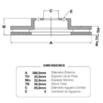 discf (d)(v)(5h)(288) jetta 2 5 2010 new beetle
