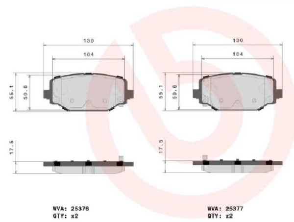 past. freno brembo (p) journey (12 17) d1596 8811