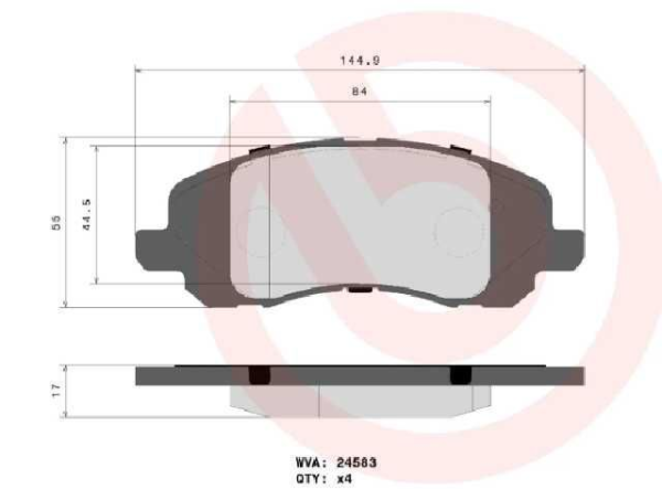 past. freno brembo (d) compass (07 17) patriot (08 15) d1285 8402