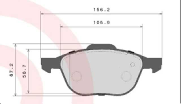 past. freno brembo (d) escape (13 19) fwd 2.5 focus (12 18) mazda 3 d1044 7947, d1230 7947, d1563 7947