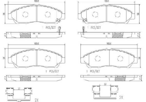 past. freno brembo (d) pilot (09 16) d1280 8396, d1378 8396, d1772 9001