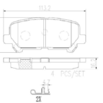 past. freno brembo (p) pilot (07 14) trail blazer (18 ) d1281 8397, d1585 8397