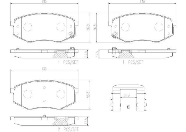 past. freno brembo (d) tucson ix sportage r sonata (13) d1447 8615