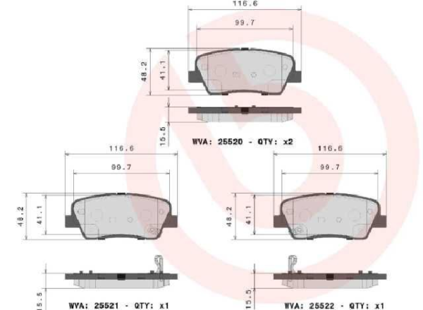 past. freno brembo (p) santa fe (10 16) sorento (12) d1284 8401, d1387 8496, d1439 8575, d1916 8575