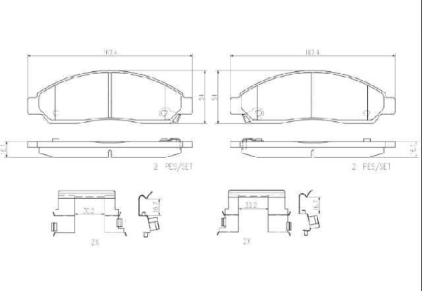 past. freno brembo (d) dmax ( 08) haval h5 h3 wingle (17) d1039 7943