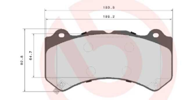 past. freno brembo (d) camaro 6.2 2.0 turbo (16 ) d1382 d1405