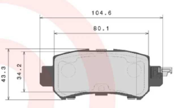 past. freno brembo (p) cx5 (13 15) cx3 (16 18) d1624 8837