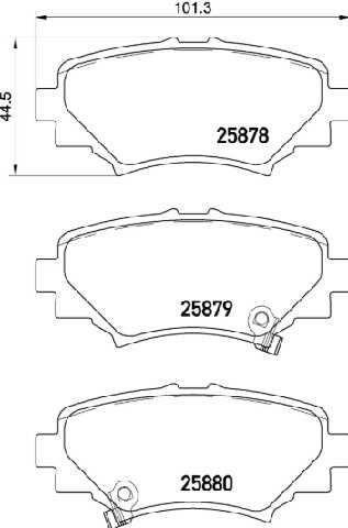 past. freno brembo (p) mazda 3 jap (14 16) d1729 8953