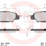 past. freno brembo (p) cx5 (16 19) d1846 9073