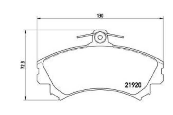 past. freno brembo (d) baic x25