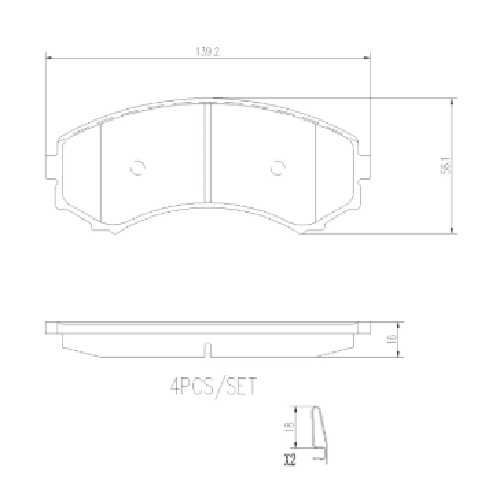 past. freno brembo (d) montero (01 06) d550 7429, d723 7412, d867 7742