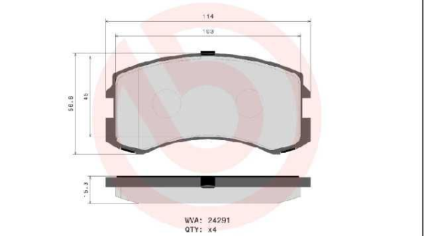 past. freno brembo (d) lancer (02) d904 7782