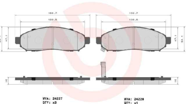 past. freno brembo (d) pathfinder (05 12) frontier (05 15) navara d1094 8200