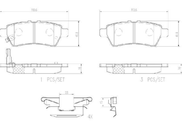 past. freno brembo (p) pathfinder (05 10) zotye z100 d1101 8204