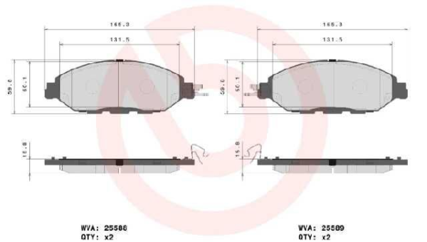 past. freno brembo (d) pathfinder r52 (13 17) murano (15 17) d1649 8877
