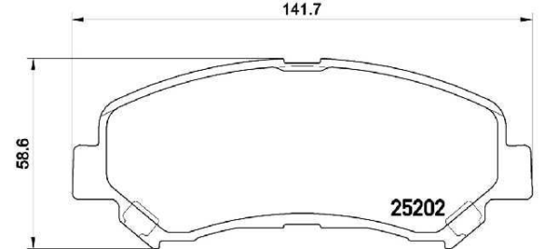 past. freno brembo (d) qashqai xtrail t31 d1338 8449, d1374 8449