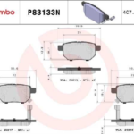 past. freno brembo (p) s cross vitara (22 23) d2007 9237 corolla