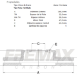discos fremax (d)(v)(5h)(280) s cross