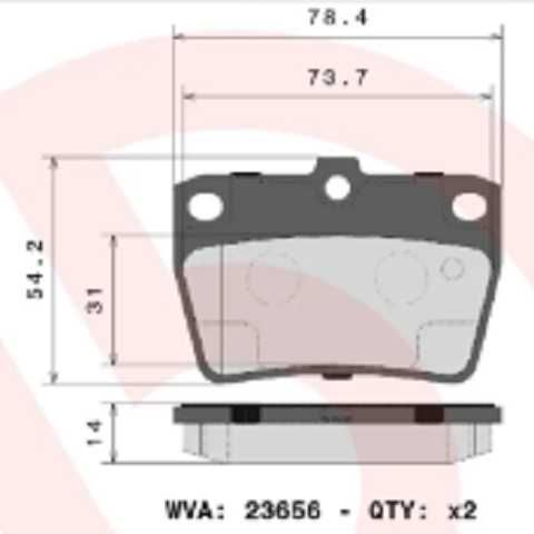 past. freno brembo (p) rav 4 (04 05) d1051 7955, d1091 7955