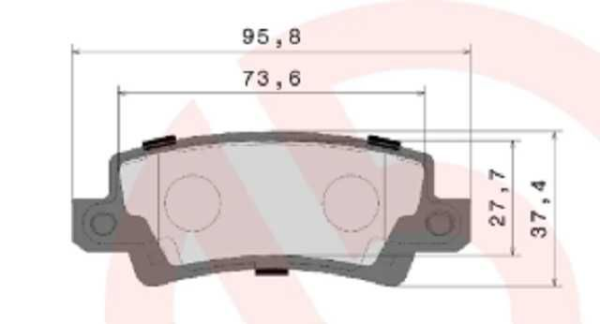 past. freno brembo (p) corolla (02 08) d1216 8336