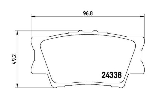 past. freno brembo (p) rav 4 (06 18) camry hibrido (09 11) d1212