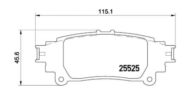 past. freno brembo (p) lexus rx 350 450 fortuner (18 ) d1391 8841