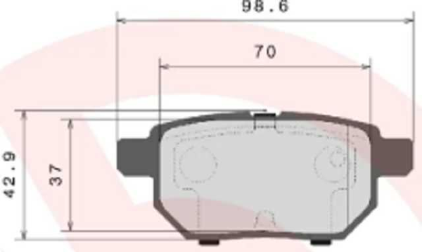 past. freno brembo (p) corolla japones (08 12) voleex c30 m4 jac s2 s d1354 8463, d1423 8463