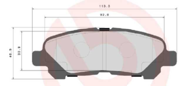 past. freno brembo (p) highlander (08 ) d1325 8437