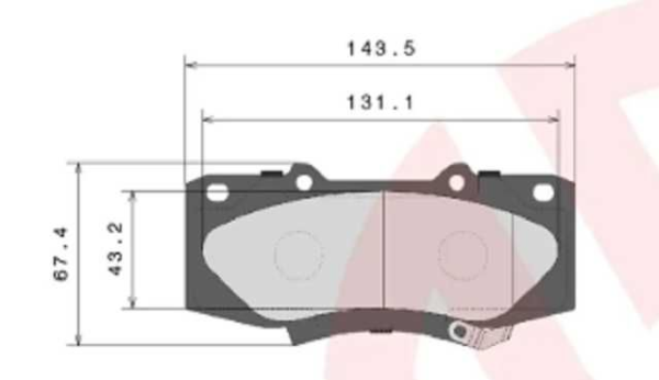 past. freno brembo (d) hilux 4x2 4x4 diesel (05 13) d1567 8776