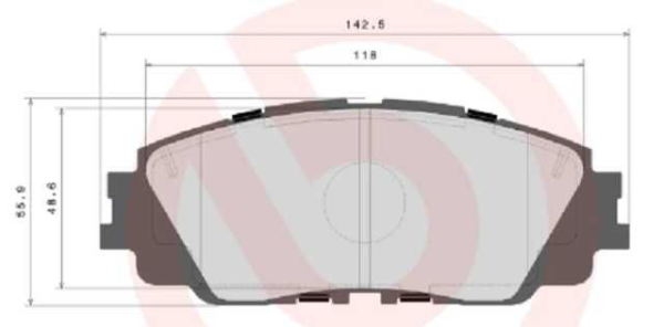 past. freno brembo (d) rav 4 (19 21) corolla cross hibrido 1.8 (22 24 d2076 9311