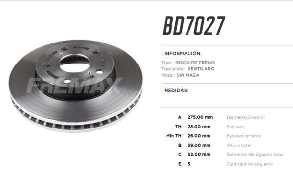 discf (d)(v)(5h)(275) hilux 2 7 vvti 2 7 (09 )