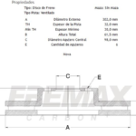 discf ford (d)(v)(6h)(302) new ranger 4x2 4x4