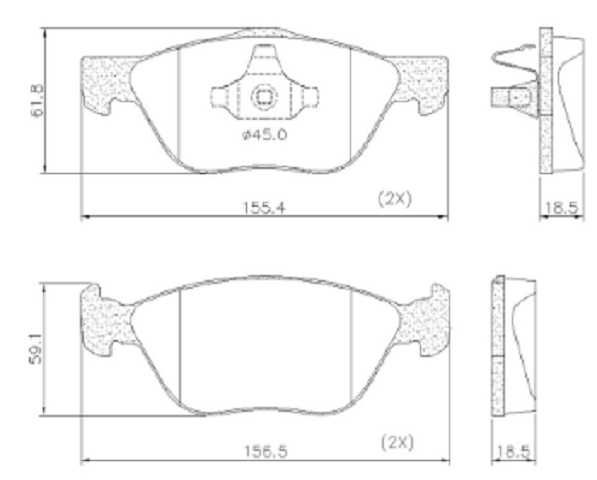 past. freno fras le argo trekking (19 24)