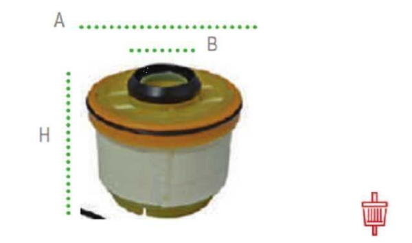 filtro redfil separador agua superior dmax 3.0l (2015/ >)