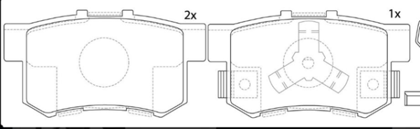 past. freno xtender (p) accord (93 06) crv (93 12) haval h6