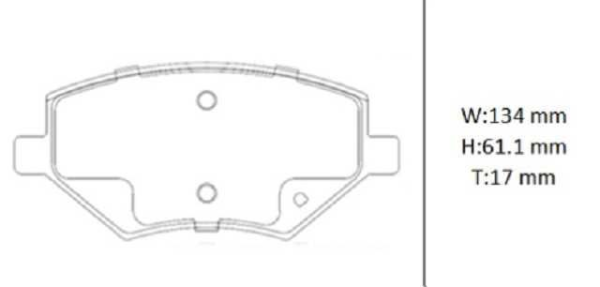 past freno chevrolet captiva 134mm new 2023