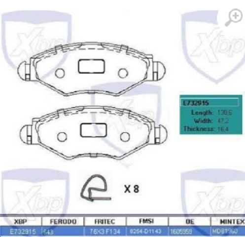 past. freno xtender (d) peug 206 1.4