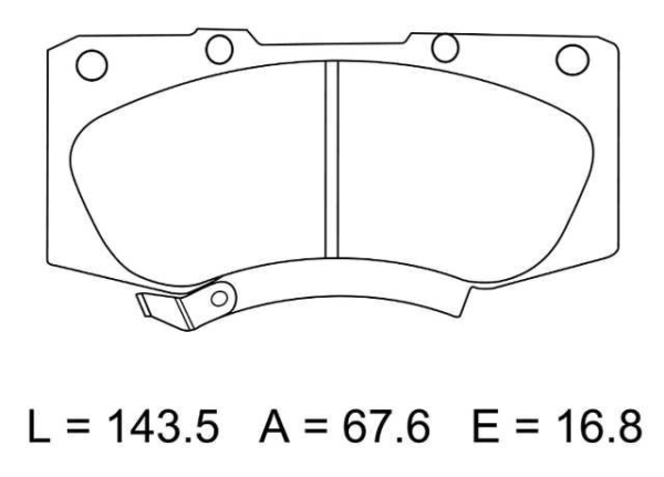 past. freno xtender (d) hilux 4x2 4x4 diesel (08 ) land cruiser (08 17)