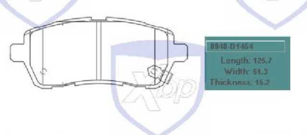 PAST. FRENO XTENDER (D) MAZDA 2 (11-14) CHANGAN CS15