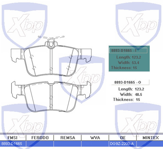 past. freno xtender (p) new edge (16 ) changan cs55 fusion (13 16)